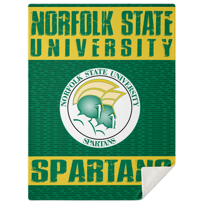 Nsu Norfolk State Spartans Microfleece Blanket v1106