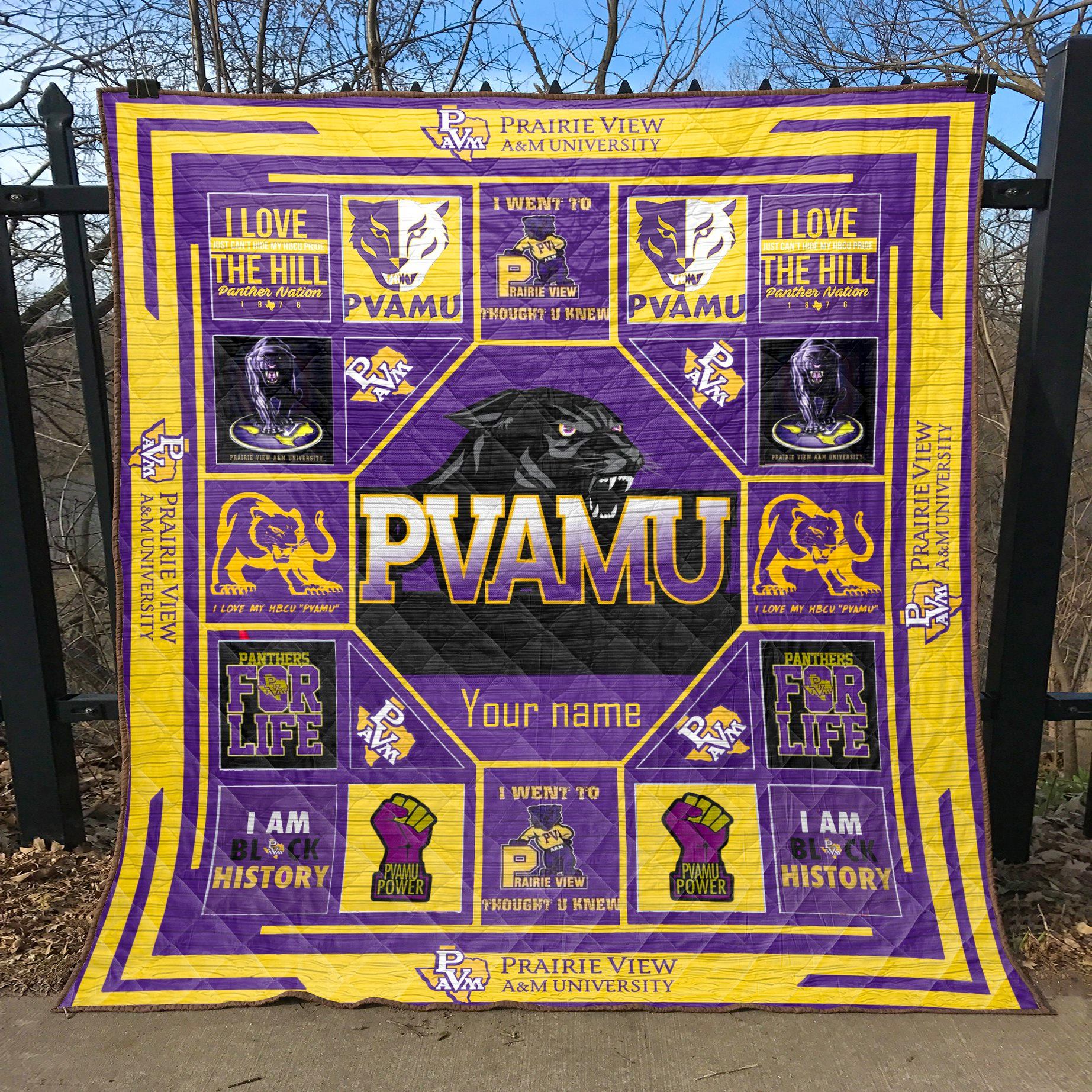Pvamu Panthers Quilt Blanket v26