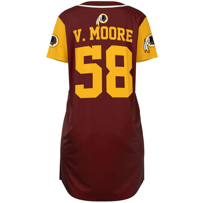 Wa Redskins Baseball Jersey Dress v4247 - joxtee Wa Redskins Baseball Jersey Dress v4247 - joxtee