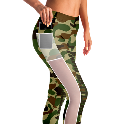 Famu Camo Mesh Pocket Legging