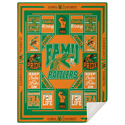 Famu Rattlers Premium Microfleece Blanket