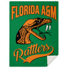 Famu Rattler Green Microfleece Blanket