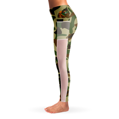 Famu Camo Mesh Pocket Legging