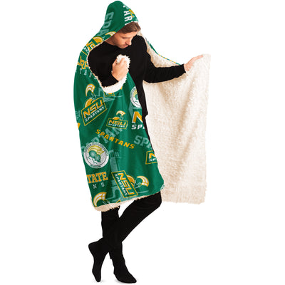 Nsu Norfolk State Spartans Hooded Blanket v785