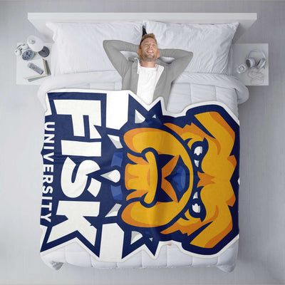 Fisk Bulldogs blanket v4577