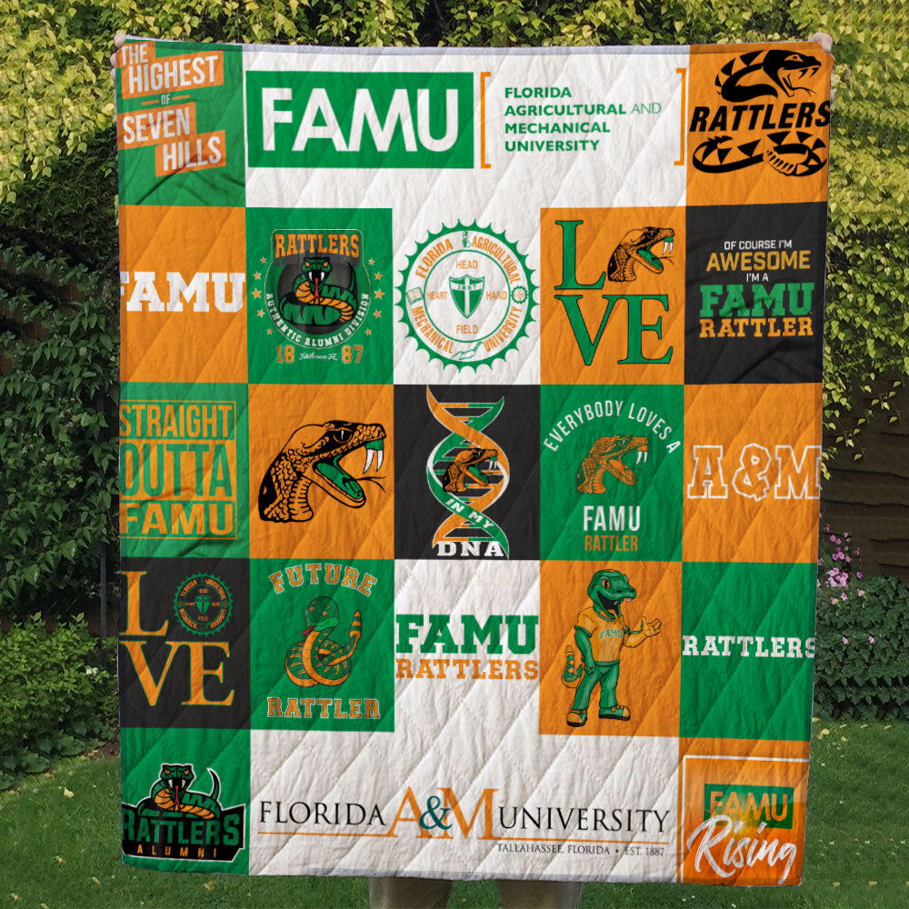 Quilt Blanket - Famu Rattlers