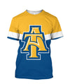 NC A&T Aggies 3D Tee/Sweatshirt/Hoodie/Zip Hoodie