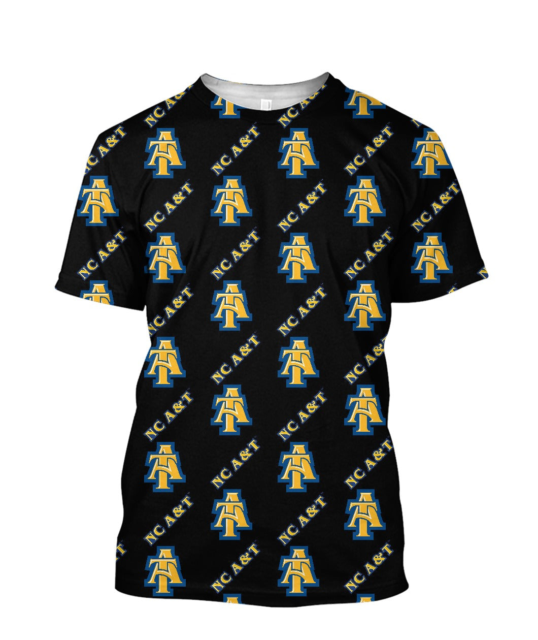 NC A&T - Black 3D Tee/Sweatshirt/Hoodie/Zip Hoodie