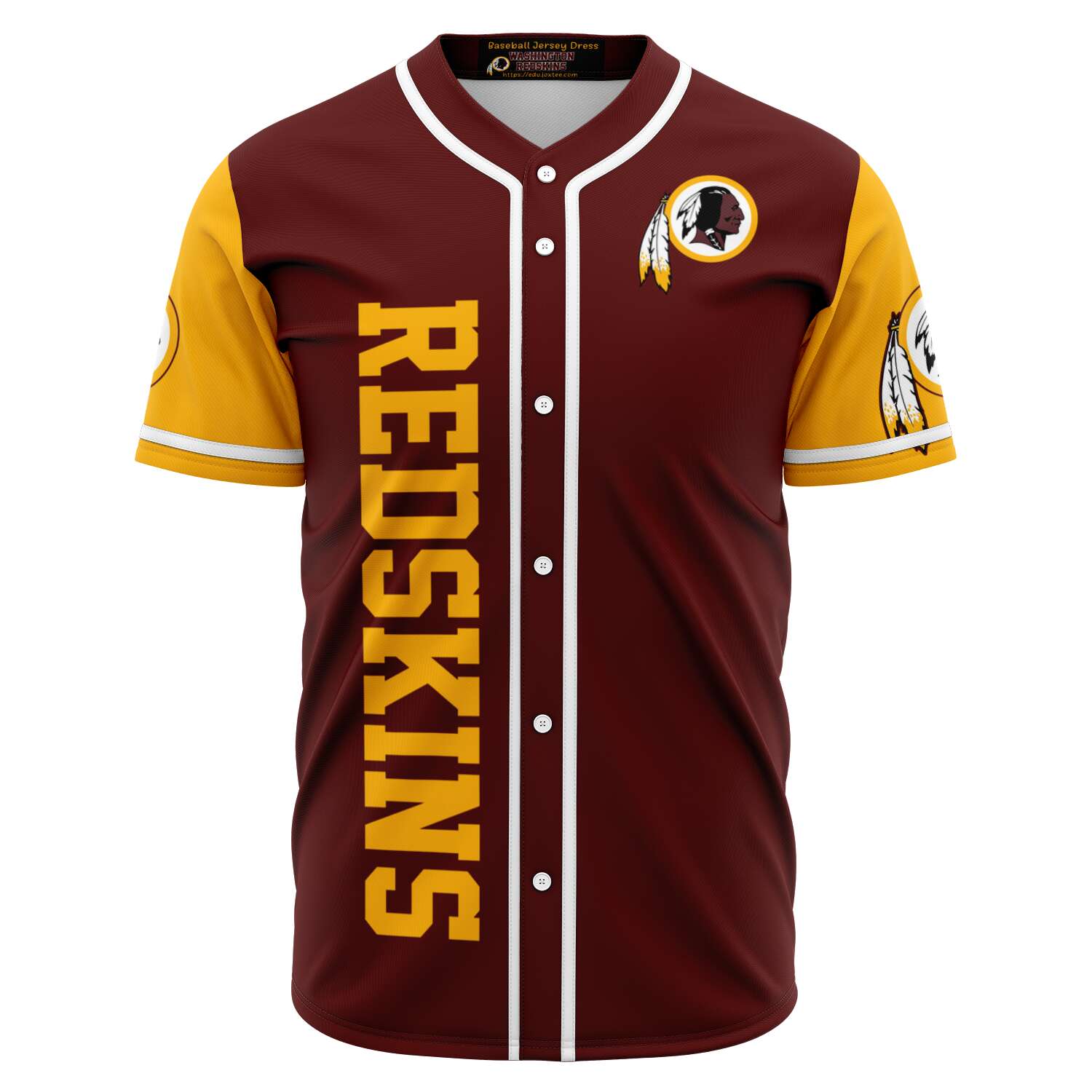 Wa Redskins Baseball Jersey v4248