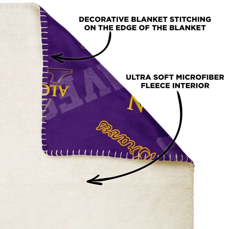 Alcorn premium microfleece blanket v1152