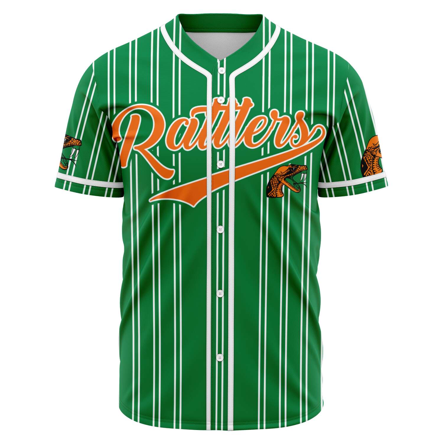 Rattlers custom baseball jersey Green Famu 00 - joxtee