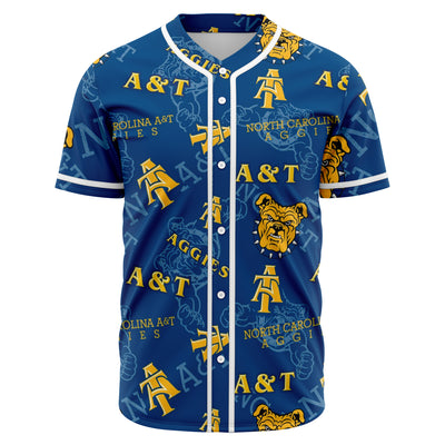 NC A&T Aggies baseball jersey v970