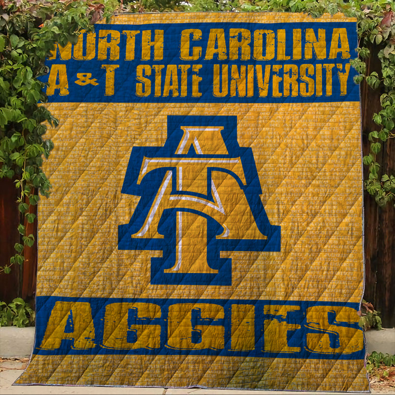 Nc A&T Aggies Quilting Blanket