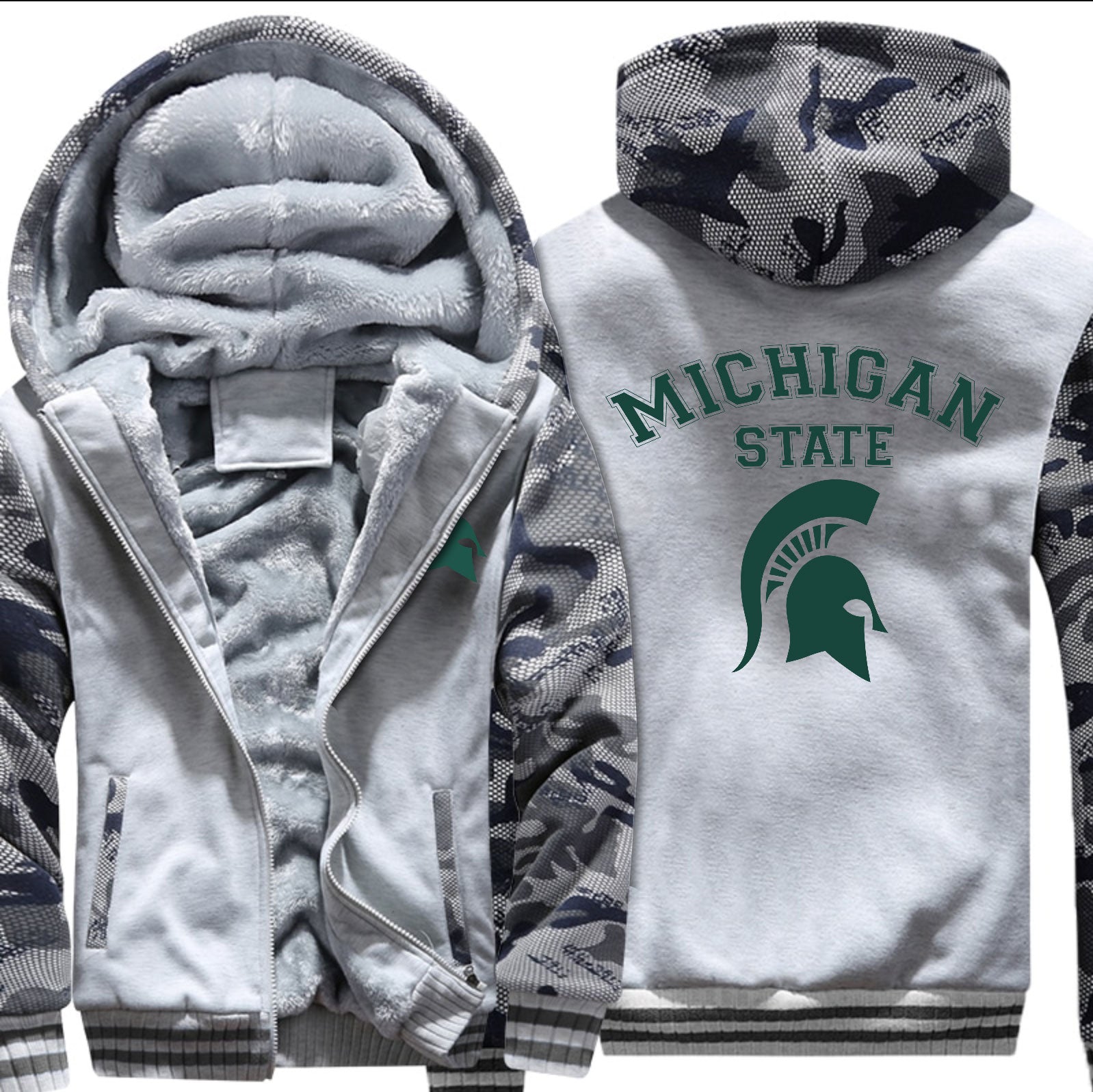 MSU Hoodie Winter Fleece