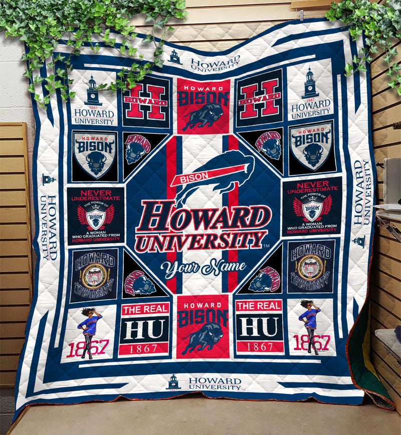 Howard Bison Quilt Blanket v23
