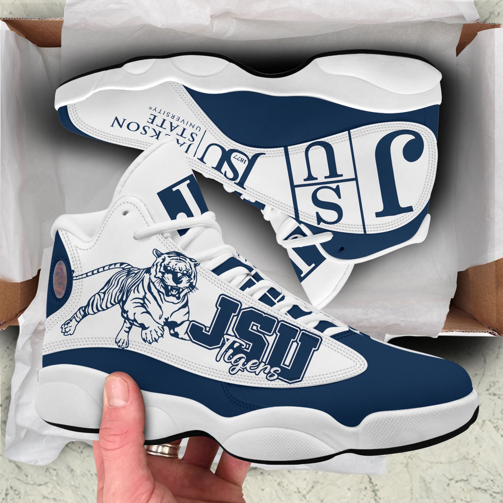 Jsu Tigers Air JD13 Sneakers v54