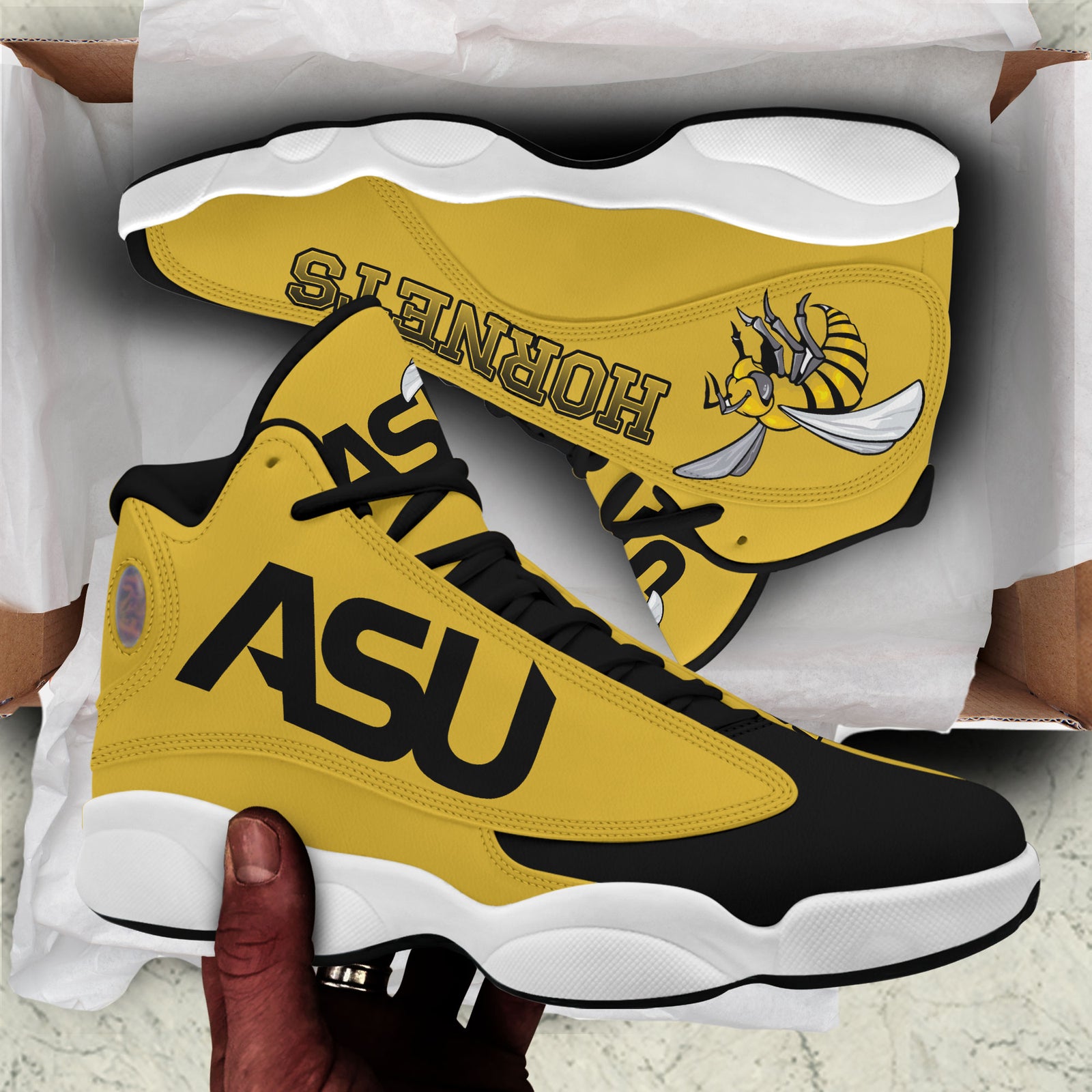 ASU Hornets Air JD13 Sneakers v11