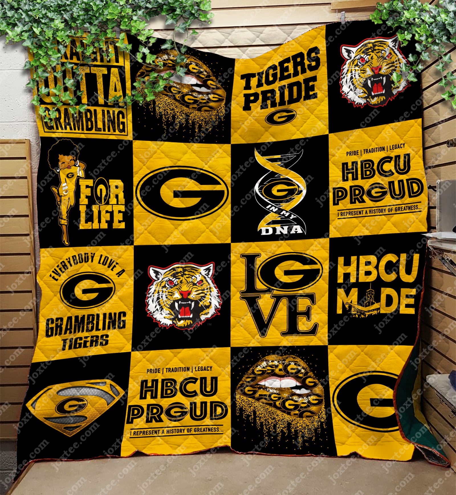 Grambling Tigers Quilt Blanket v426