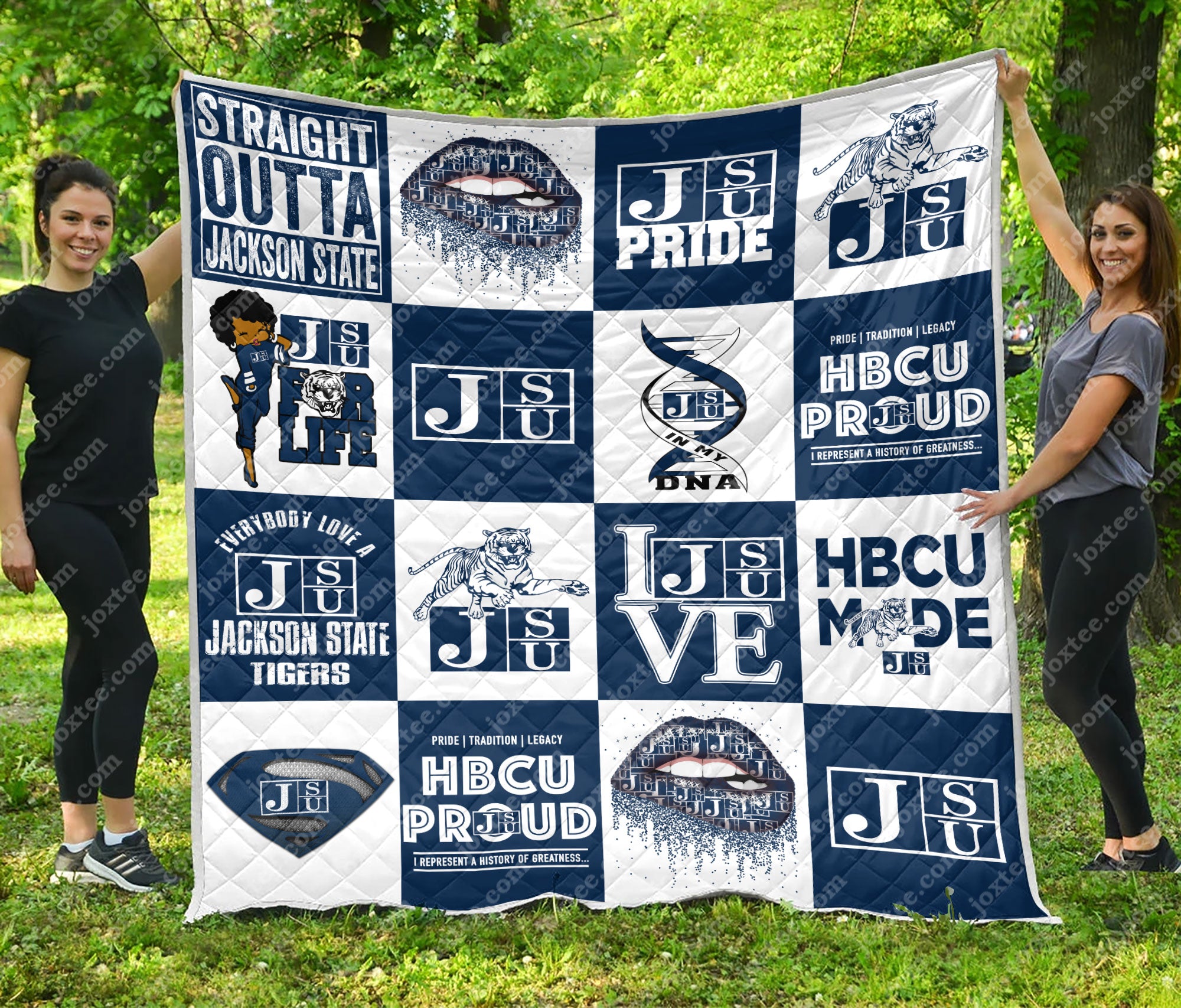 Jsu Pattern Jsu Tigers Quilt Blanket v142 - joxtee