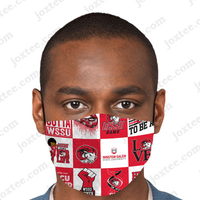 Wssu Rams Fashion Mask 3D v155