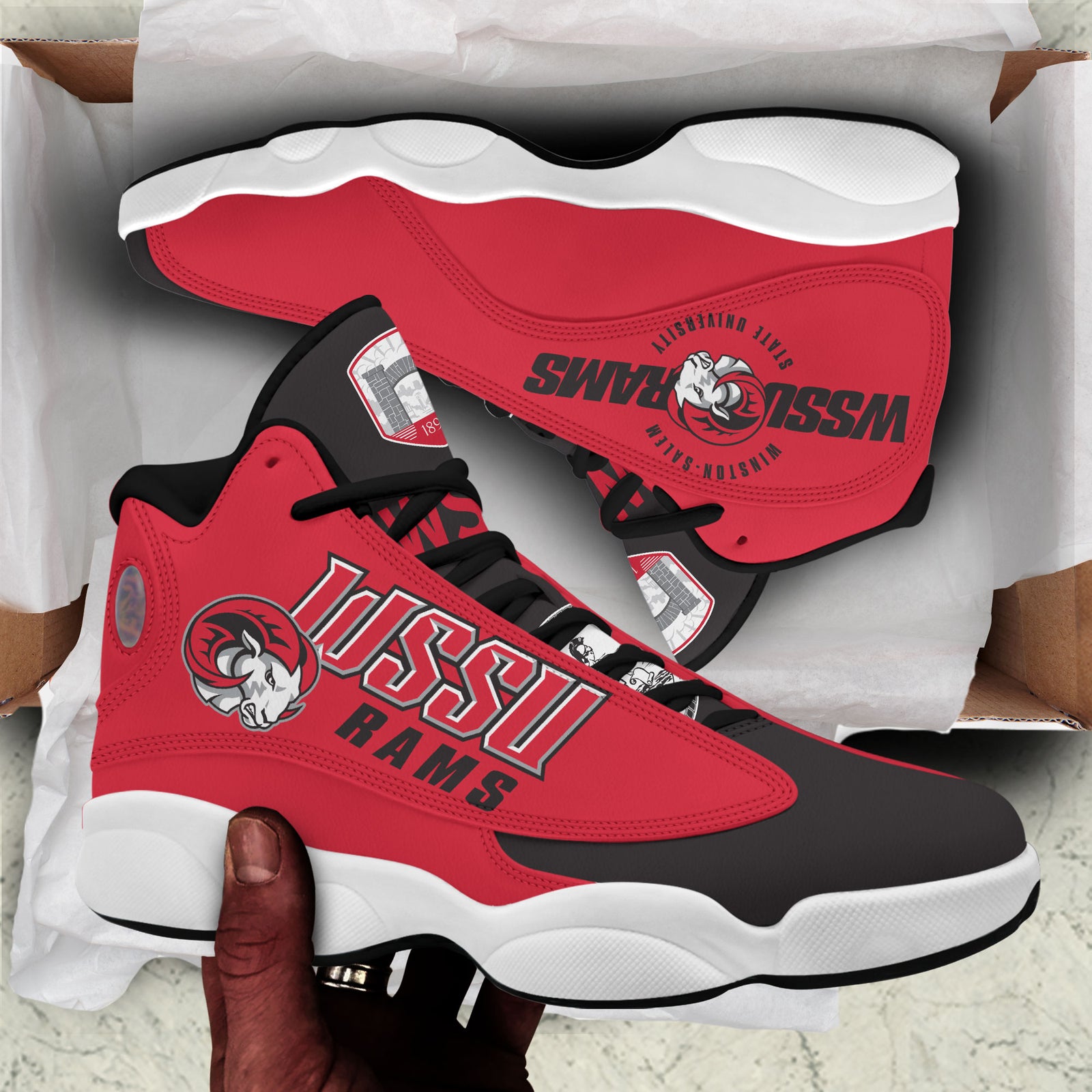Wssu Rams Air JD13 Sneakers v122