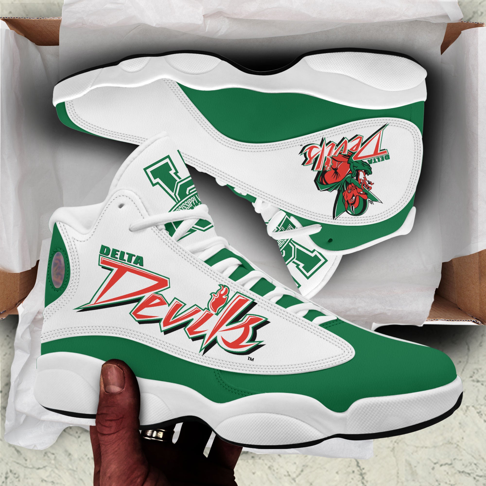 Mvsu Delta Devils Sneakers v344