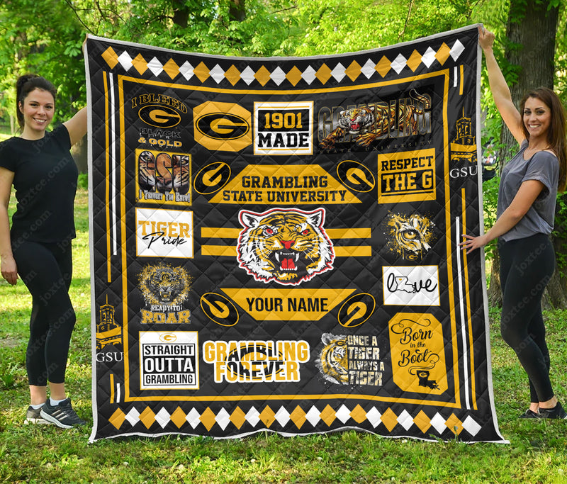 Grambling Custom Name Quilt Blanket v26