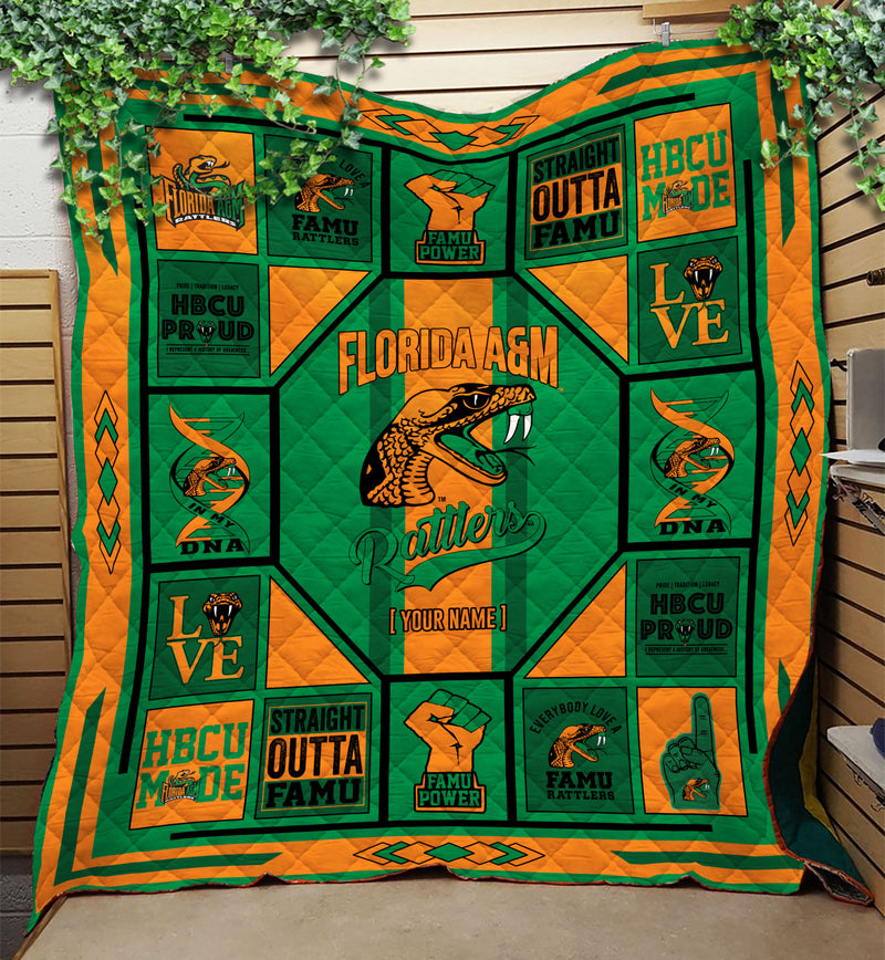 Famu Rattlers Quilt Blanket v1238