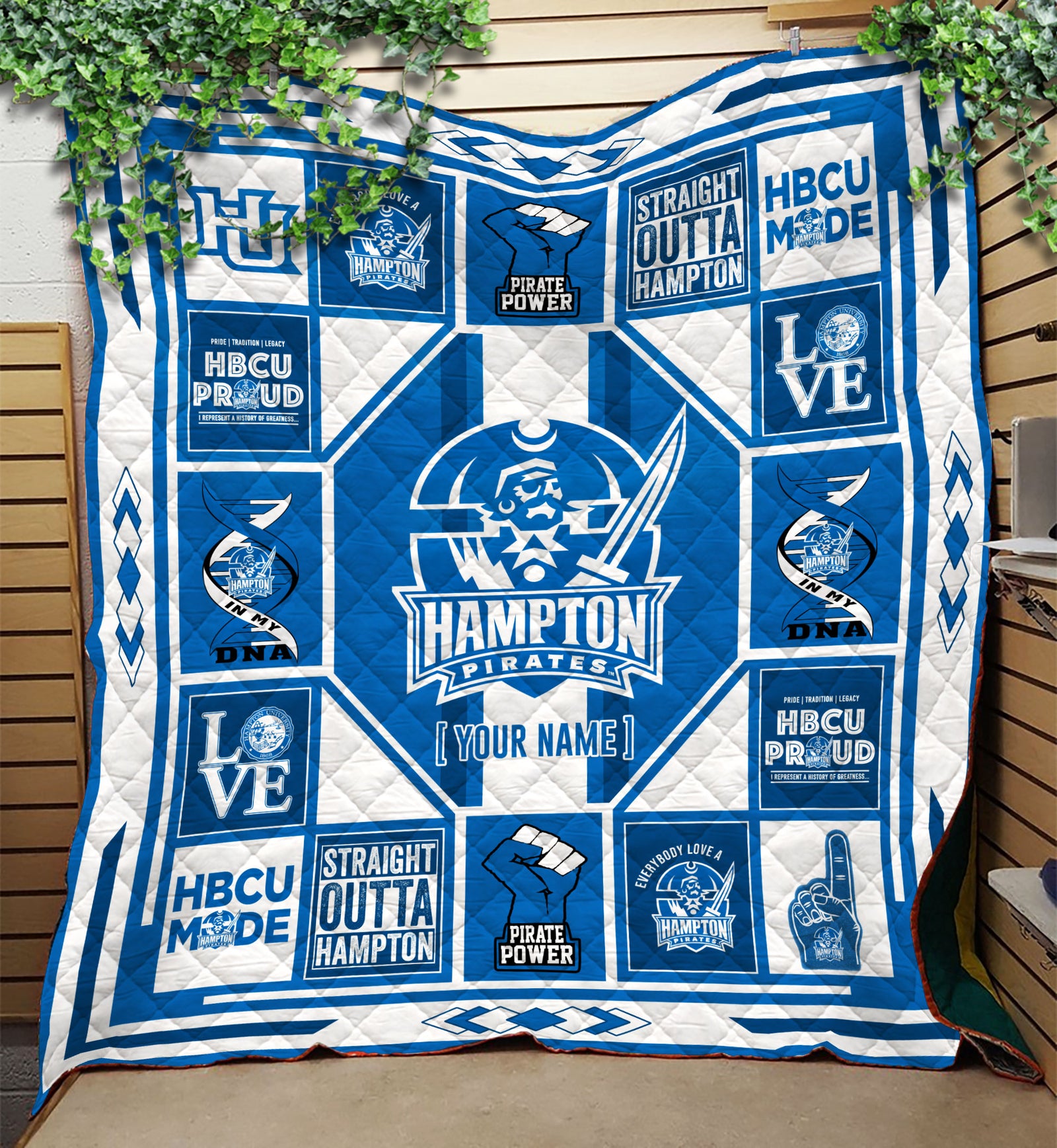 Hampton Pirates Quilt Blanket v1226