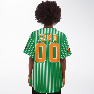 Rattlers custom baseball jersey Green Famu 00