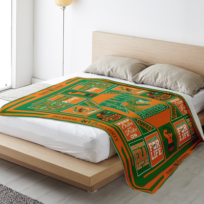 Famu Rattlers Premium Microfleece Blanket