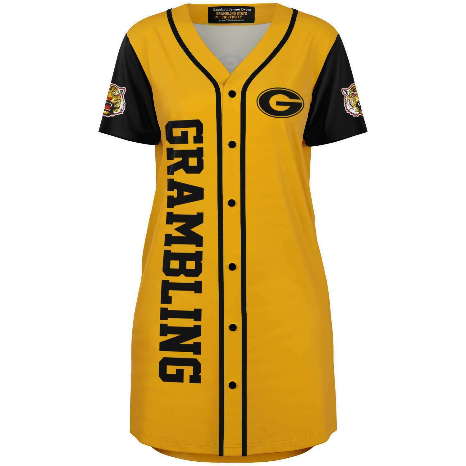 Grambling Tigers baseball jersey  dress v4329