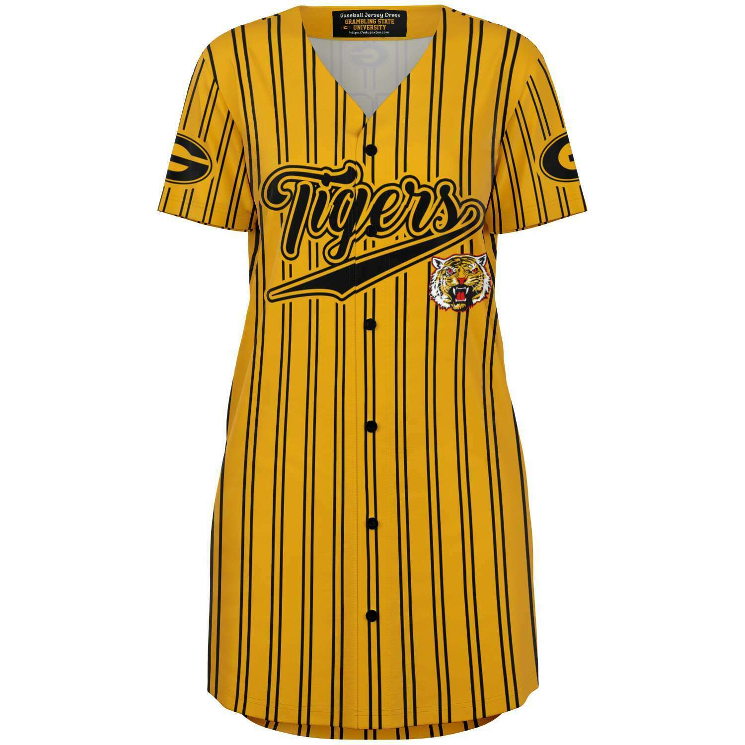 Grambling Tigers baseball jersey  dress v4332