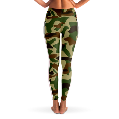 Famu Camo Mesh Pocket Legging