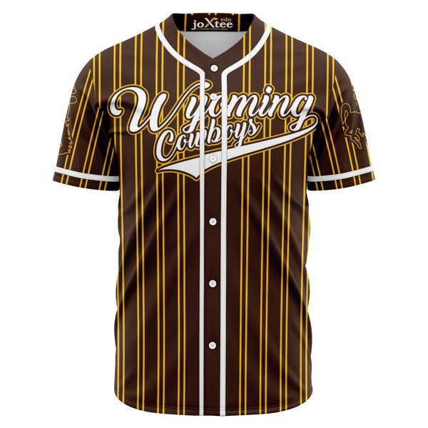 Wyoming Baseball Jersey (White) – aiojerseyco