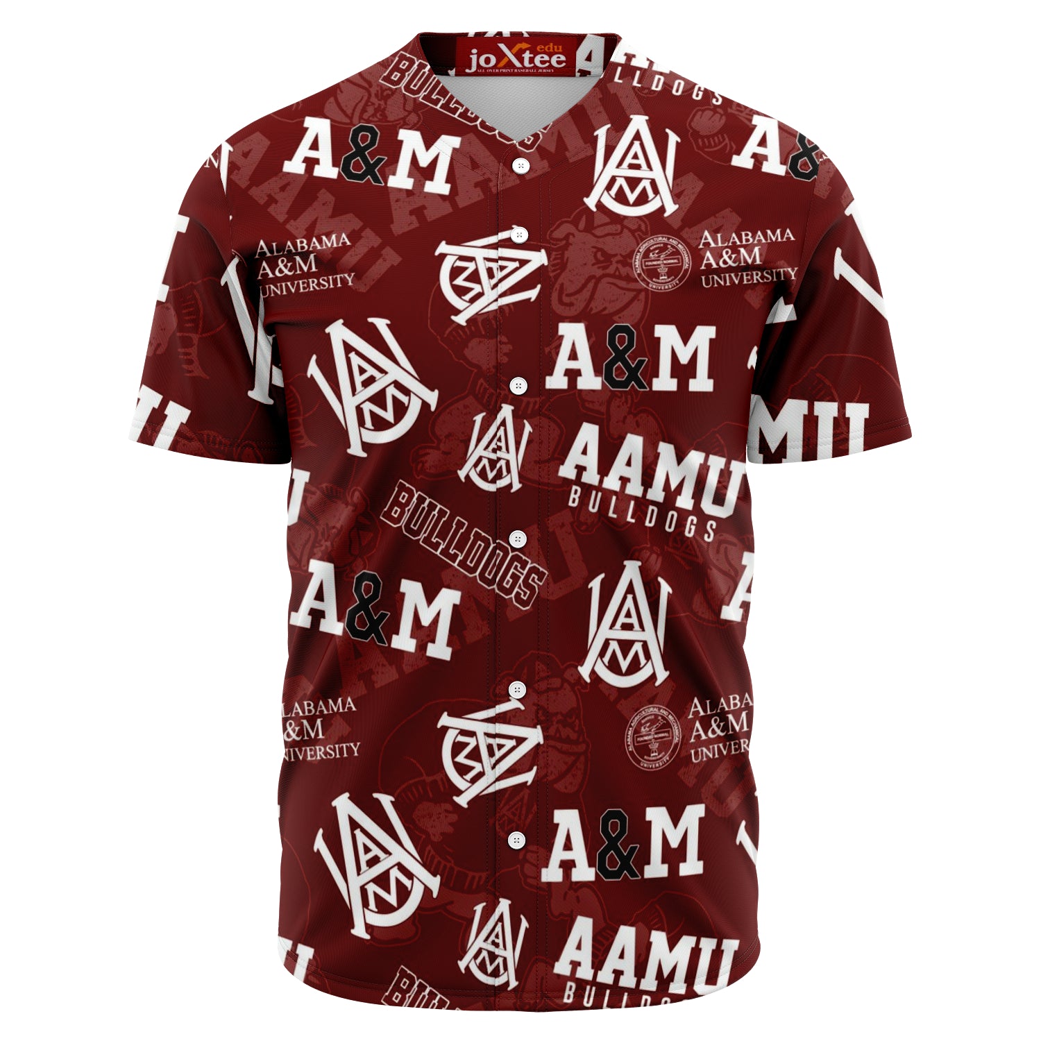 Aamu Bulldogs Baseball Jersey v29