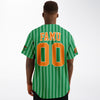 Rattlers custom baseball jersey Green Famu 00