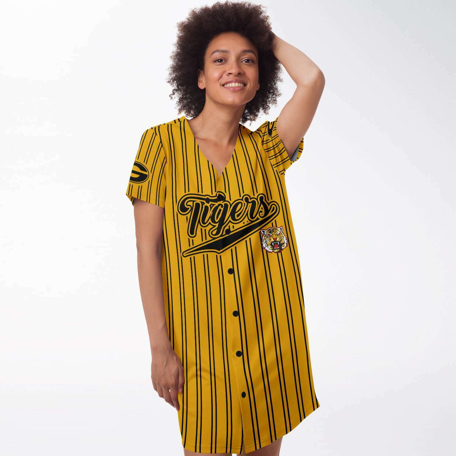 Grambling Tigers baseball jersey dress v4332 - joxtee