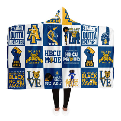 NC A&T Aggies Hooded Blanket v985