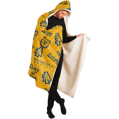 NC A&T Aggies Hooded Blanket v984