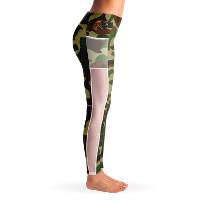 Famu Camo Mesh Pocket Legging