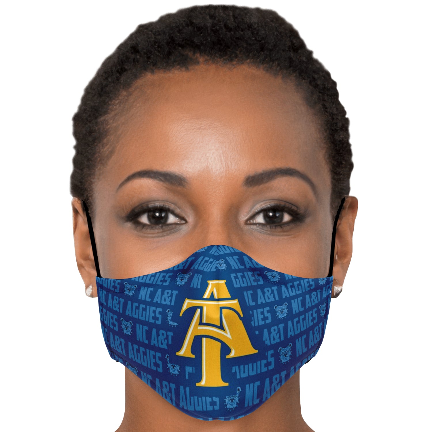 Nc A&T Aggies Fashion Mask 3D