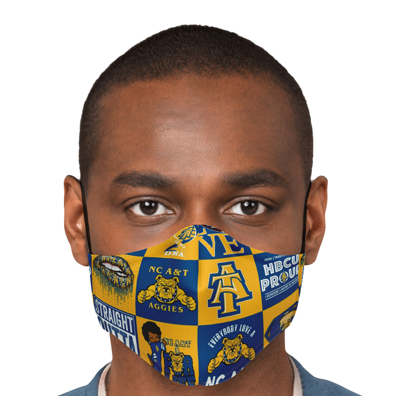 Nc A&T Aggies 1 Fashion Mask 3D