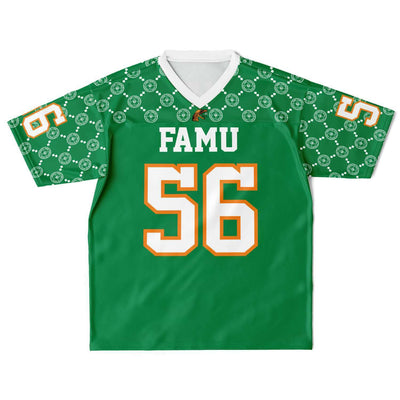 Rattlers custom baseball jersey Green Famu 00 - joxtee