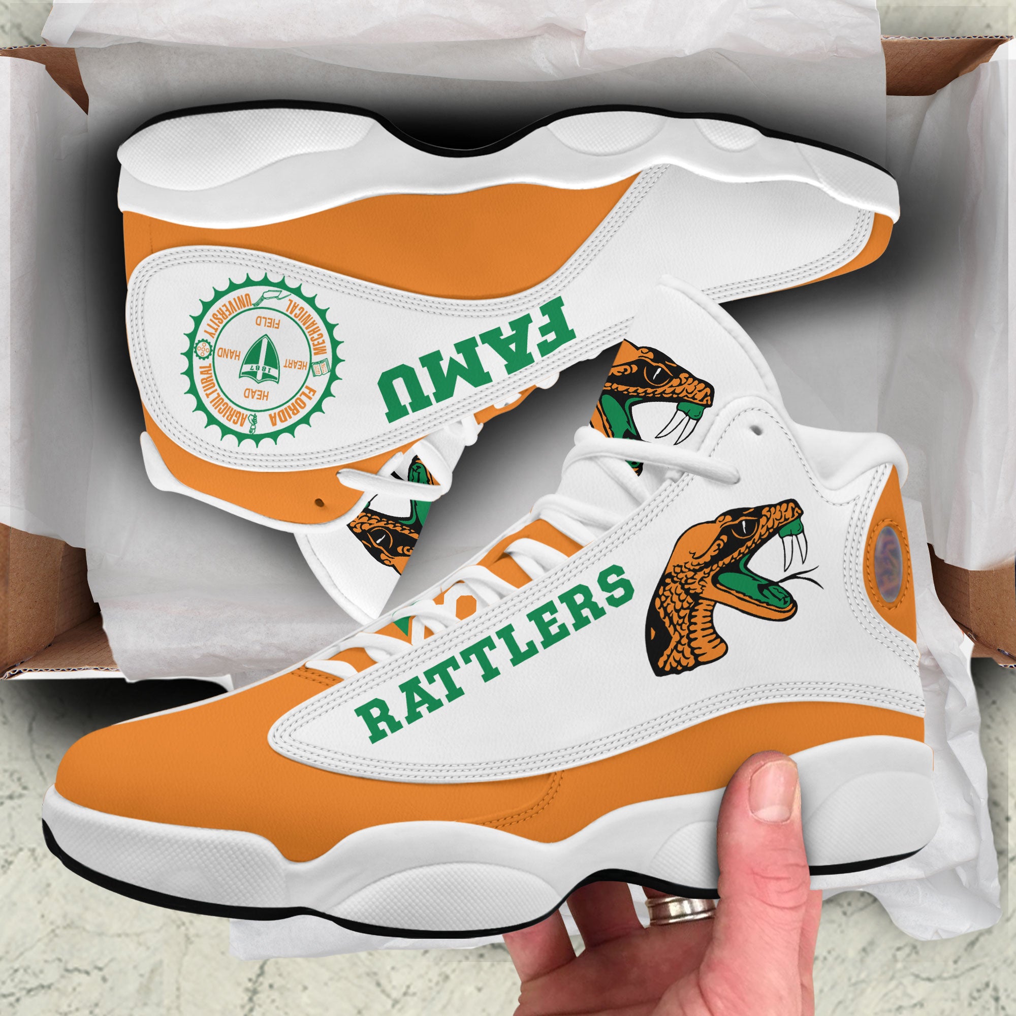 Famu Rattlers Air JD13 Sneakers 019