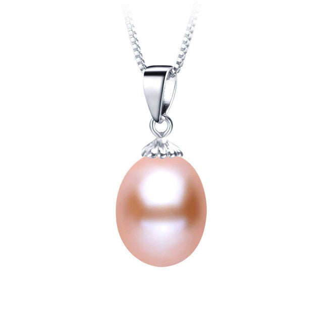 Pearl Pendants 8-9mm 925 Sterling Silver Necklace