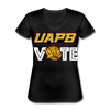 Uapb Women's V-Neck T-Shirt - black