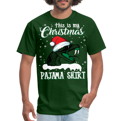 Famu-My Christmas Pajama T-Shirt - forest green