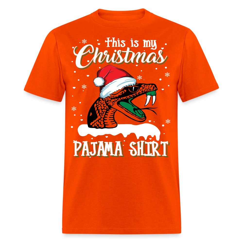 Famu-My Christmas Pajama T-Shirt - orange