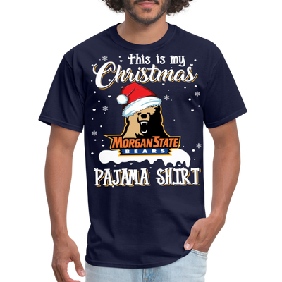 Morgan State -My Christmas Pajama T-Shirt - navy